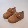 Chinelos Birkenstock Infantis Transfronteiriços Lançamentos Primavera/Verão 2026 Sapatos Casuais Fechados para Meninas Chinelos Antiderrapantes de Fundo Plano para Crianças Pequenas Tendência