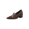 Suela silenciosa, diseño minimalista, uso diario, piel lavada, zapatos de piel pequeños, colección otoño 2026, tacón medio grueso, punta cuadrada, piel genuina, zapatos planos de corte bajo, zapatos de mujer
