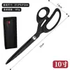 Tijeras de Sastre Personalizadas para Ropa 8-12 pulgadas Tijeras de Costura para el Hogar Tijeras Negras Industriales para Manualidades
