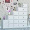 Librero Simple con Gabinete de Almacenamiento con Cerradura Gabinete de Madera Gabinete de Almacenamiento con Puerta Combinación Simple Librero Combinado Mesa de Noche Producto Nuevo