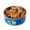 Botanas de mariscos picantes de almejas enlatadas listas para comer, almejas, abulón, ostras, colas de langosta, botanas para ver series maratón