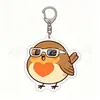 Pingente Chaveiro Acrílico Pisco-de-peito-ruivo Europeu Desenho Animado Criativo Presente Decoração de Mochila Mercadoria de Anime Transfronteiriça