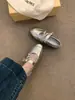 Primer Encuentro Temporada Estilo Ballet Punta Redonda Corte Bajo Empalmado Elástico Cuero Suave Rojo Zapatos Individuales Pequeños Mujer 2026 Estilo Nuevo Fondo Plano Versátil