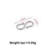 Aço Inoxidável Banhado a Ouro 18K Cor Resistente Fivela M Fivela S Conector de Bobina para Pulseira Colar DIY Acessórios de Material para Joias Artesanais