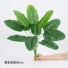 Estilo Nórdico Planta Verde Artificial Bonsái Ave del Paraíso Falsa Hoja de Plátano Planta en Maceta Adorno de Pie Adorno de Mesa Decoración de Sala de Estar Interior