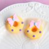 Boutique moño mate punto de ola rosquilla resina accesorios para juego de comida DIY accesorios para el cabello de niños accesorios para pinzas de pelo