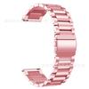 Pulseira de relógio inteligente quente transfronteiriça adequada para Samsung 20mm Huawei GT2 46mm pulseira de relógio de aço inoxidável de três contas