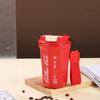 [Personalizado] Nueva taza de Coca-Cola de acero inoxidable de doble capa con aislamiento, regalo creativo, taza publicitaria con grabado de logotipo.