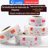 Personalização de rótulos de cosméticos, impressão de adesivos autoadesivos, fonte de fábrica de rótulos transparentes para produtos químicos diários