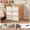 Mesita de Noche Pequeña para el Hogar Simple Moderna Estante de Almacenamiento para Mesita de Noche Armario de Almacenamiento con Cerradura Armario de Almacenamiento para Dormitorio de Alquiler