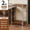 Estante para microondas de cocina, estante de almacenamiento de varias capas de pie estilo japonés, mesa multifuncional para cortar y preparación para el hogar