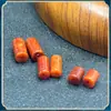 Jadegem jadeíta vermelha contas tubulares de corte reto furo reto contas barril contas soltas lote solto pulseira de contas artesanal diy acessórios de joalheria cilíndrico