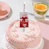 Velas de Cumpleaños de Celebridad de Internet para Niños Creativa Sorpresa Flor de Loto Giratoria Cantante en Flor Decoraciones para Pastel