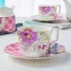 Juego de Café Cerámico Tangshan Estilo Europeo Hogareño Phnom Penh Taza de Café Regalo Creativo Regalo a Mano Taza y Platillo de Porcelana de Hueso