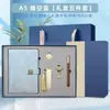 Caderno Guochao Ruyi Caixa de Presente USB Conjunto Logotipo Impresso Personalizado Brindes Corporativos Presentes Lembranças