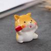 Regalos Creativos de Comestibles de Estilo Japonés Calentando Flores Mascota Chai Perro Daiji Animal de la Suerte Adornos de Cerámica