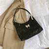 Bolso de mano estilo coreano con diseño de mariposa para mujer, de gran capacidad, sencillo e informal, estilo bandolera, 2024