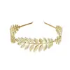 Amazon más vendido diadema tocado de hojas europeo y americano accesorios para el cabello de metal de hoja pulsera traje de joyería de modelado nupcial
