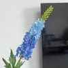 Haste Única de Lírio Cauda de Tigre, Decoração de Casamento, Flor Rabo de Raposa, Capim Rabo de Raposa, Delfínio, Violeta, Jacinto Flor Artificial