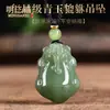 Collar Colgante Pixiu de Jade Hetiano Natural para Hombres y Mujeres, Pequeño Pixiu de Jade Atrae Riqueza Colgante de Zafiro para Parejas Colgante de Jade Amuleto de Jade