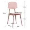 Silla de Comedor de Plástico Engrosada, Taburete Comercial Minimalista de Moda para Restaurante, Silla de Ocio para el Hogar, Silla Dulce, Silla de Escritorio