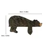 Decoração de Porta de Urso Marrom para Porta de Entrada Nova de Fronteira Moldura de Porta de Casa Urso Marrom de Madeira Urso Preto Enfeites para Moldura de Porta Marrom Preto Nenhum