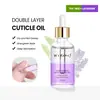 Óleo Nutritivo de Camada Dupla Transfronteiriço Aroma de Flor de Fruta Anti-Cutícula Rachada Pele Morta Hidratante Cuidado da Pele e Unhas Óleo para Cutícula de Duas Cores