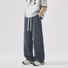 Calças Casuais Tie-Dye Estilo Americano para Homens da Primavera e Verão de 2026, Novas Calças Longas Soltas de Corte Reto, Calças Jovens Masculinas Tendência Estilo de Rua