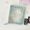 Hisocutea5 Álbum de Fotos de Hojas Sueltas de 5 Estrellas Álbum de Almacenamiento de Fotos Polaroid de Cuatro Rejillas para Estudiantes Álbum de Tarjetas Fotográficas de 3 Pulgadas para Perseguir Estrellas