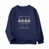 Moletom Casual Moderno Infantil de Manga Longa Soltinho com Estampa de Letras em Estoque para Vendas Transfronteiriças, Moda Estilo Hong Kong Atacado de Roupas Infantis