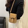 Bolso cruzado versátil de hombro único con estampado retro moderno para verano 2025