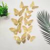 Pegatinas de Mariposa Realistas Huecas Tridimensionales de Nuevo Estilo Transfronterizas Pegatinas de Pared Autoadhesivas Decoración de Fiesta de Gama Alta Papel Tapiz Creativo