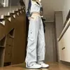 Pantalones Cargo Sueltos para Hombre de Nuevo Estilo Americano para Otoño, Versátiles para Exteriores, Deportivos, Plisados, Multibolsillos, Largos