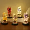 Nueva Cubierta de Vidrio Rosa Eterna Regalo Navideño Adornos Luminosos Muñeca Besándose Pareja Decoración Accesorios