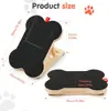 Tablero rascador para uñas de mascotas de madera maciza para el hogar con caja de golosinas extraíble, Tablero rascador para perros de madera, Raspador lima de uñas de madera