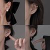 Pendientes de plata de ley 925 para mujer, 2024, nuevos, sencillos, ligeros, de lujo, con diseño de nicho, pendientes de perforación de oreja personalizados de alta calidad.