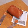 Piel de Vacuno de Capa Superior Curtida Vegetal Bolso Shell Bandolera para Mujer Bolso de Moda Simple Bolso de Mano Clásico Pequeño para Niña