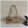 Estilo Coreano Otoño Nueva Llegada 2026 Nuevo Maillard Mate Bolso Tote de Gama Alta Bolso de Mano Bolso de Hombro Único Bolso Cruzado Debajo del Brazo