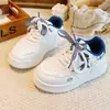 Zapatos de Lona con Dibujo de Gato a Cuadros Lindos para Niñas, Zapatos Blancos Versátiles de Suela Gruesa para Niños Mayores, Zapatos Casuales que Aumentan la Altura