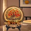 Uma Árvore da Fortuna para Riqueza e Prosperidade, Peça Redonda de Decoração para Mesa de Cabeceira, Sala de Estar, Rack de TV, Mesa de Centro e Bar