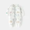 Mameluco Acolchado para Bebé 40g Cálido para Otoño e Invierno Pelele Infantil Delgado de Algodón Traje de Gateo Abierto por Delante Conjunto de una Pieza