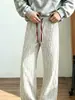 Pantalones a Cuadros Retro Americanos para Hombre, Otoño, Colores Contrastantes, Hacen que las Piernas Parezcan Más Largas, Pantalones Holgados de Pierna Recta, Buena Caída, Pantalones Deportivos Casuales