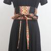 Estilo étnico selo de cintura bordado feminino Hanfu decoração tecido para vestido cinto largo retro estilo chinês com cinto de saia