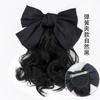 Peluca para niños cola de caballo corta volumen rizado cola de caballo lazo nudo cola de caballo lindo accesorios para el cabello de princesa accesorios para la actuación cabello