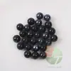 Canicas de Vidrio Porcelánico Negro de 16 mm 1.6 cm Bolas Redondas Negro Leche Damas Negras Puras Canicas Negro Leche de 1.6 cm