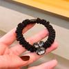 Anillo para el cabello con cuerda para la cabeza con diamantes de imitación de aleación, versión coreana de cuerda para el cabello retro de alta calidad, banda para el intestino delgado, joyería femenina, accesorios para el cabello al por mayor