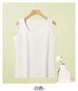 Camiseta Customizada para Mulheres, Regata Longa sem Mangas Slim Fit com Ombro Largo, Algodão Puro Canelado Camada Base Casual para Meninas Quentes
