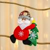 Decoração de Natal suprimentos dança idosos com sino pequeno pingente árvore de Natal floco de neve acessórios tecido pequenos enfeites