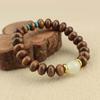 Pulsera de Cuentas Luminosas de Palosanto Estilo Artístico Vintage Pulsera de Cuentas de Ábaco de Palosanto Pulsera Universal para Hombres y Mujeres Juego Cultural