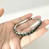 Joyería Transfronteriza Europea y Americana, Pulseras Trenzadas Personalizadas Retro, Pulseras Punk Exageradas con Piedras de Imitación, En Stock al por Mayor
